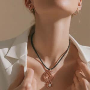 Collier pour femme Quartz rose